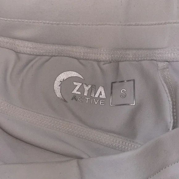 ZYIA Active White Unwind Jogger Pants, Size Small *defect - Picture 13 of 15